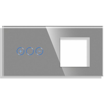 Smartvypínače Panel Gala Touch stmívač + rámeček Barva: Šedá PS0-S – Zboží Mobilmania
