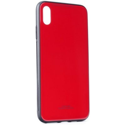 Pouzdro Glass Case Apple iPhone Xs Max červené