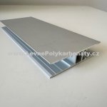Spojovací ALu-H profil na tl. 10 mm ELOX STŘÍBRNÝ - délka 2000 mm – Hledejceny.cz