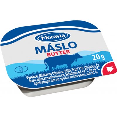 MORAVIA Máslo 100 x 20 g – Zboží Dáma