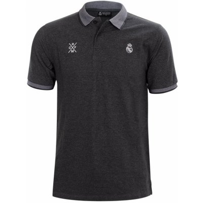 Polo tričko Real Madrid FC bavlna šedá