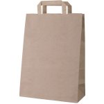 Papírová taška hnědá 260x140x360mm ploché ucho – Zboží Dáma