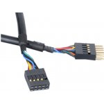 Akasa EXUSBI-40 USB 2.0, 2x 4pin USB MALE - 2x4pin USB FEMALE, 40cm – Zboží Živě