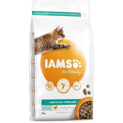 Iams Cat Adult Weight Control Sterilized Chicken 2 kg – Zboží Mobilmania