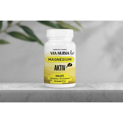 ViaNubia Magnesium AKTIV Malate + Rhodiola + B-Complex 90 kapslí – Hledejceny.cz