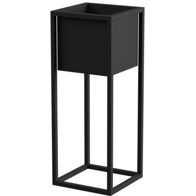 YLD Stojan na květiny kovový 23 x 23 x 60 cm černá – Zboží Dáma