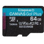 Kingston Canvas Go Plus A2 Micro SDXC 64GB SDCG4/64GB – Zboží Živě