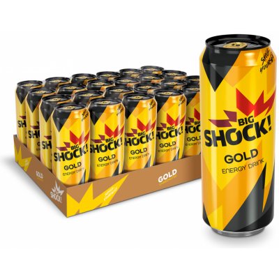 Big Shock! Gold perlivý plech 0,5l x 24