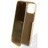 Pouzdro a kryt na mobilní telefon Apple Pouzdro 1Mcz Clear View flipové pro Apple iPhone 12, iPhone 12 Pro zlaté gold