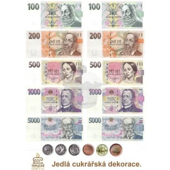 Jedlý papír "Bankovky Česká koruna" - A4