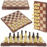 Dřevěné šachy Combo Classic (šachy 2v1 a vrhcáby) – Zboží Dáma