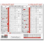 Plánovací karta 18cm x 15cm BKA0-27 2027 – Zboží Dáma