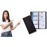 Durable Album na vizitky 192, lepené, černé – Sleviste.cz