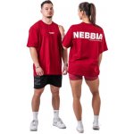 Nebbia GYM ESSENTIALS Oversized tričko červené – Sleviste.cz