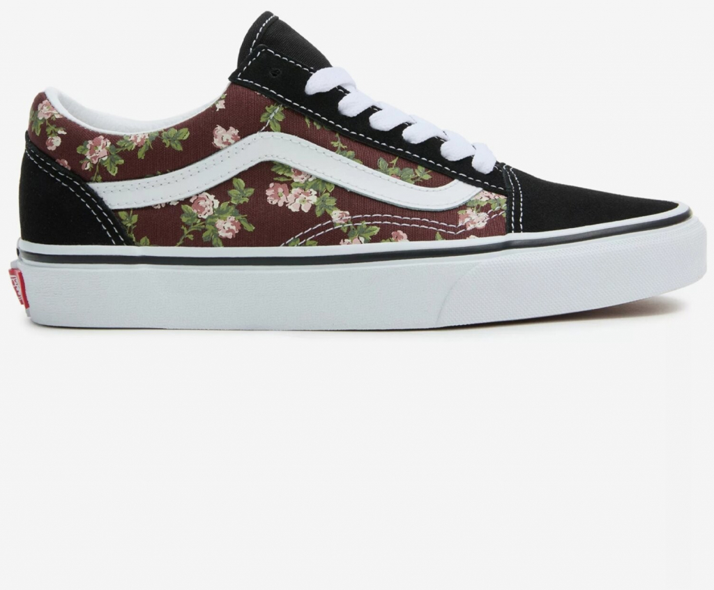 Vans Old Skool wallflower floral bitter chocolate