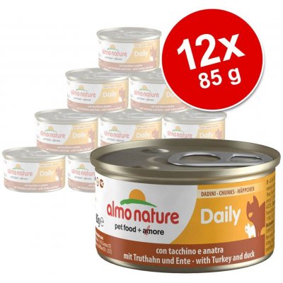 Almo Nature Daily Menu Kousky s hovězím 12 x 85 g