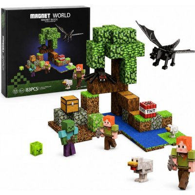 iMex Toys Magnetická stavebnice 83 ks ve stylu minecraft – Hledejceny.cz