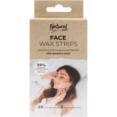 ANDMETICS depilační pásky na obličej NATURAL FACE, 20 ks – Zboží Dáma
