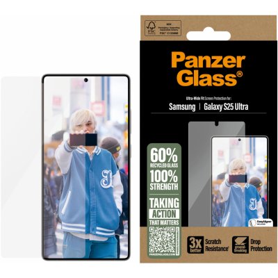 PanzerGlass tvrzené sklo Edge-to-Edge, Samsung Galaxy S25 Ultra PGRNUWFG38488 – Zboží Živě