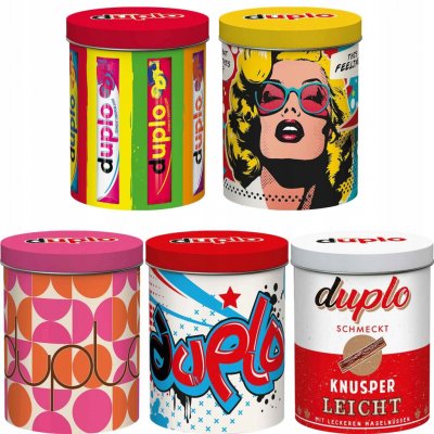 Duplo čokoládové tyčinky v retro plechovce 24 ks 436,8 g – Sleviste.cz