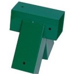 Spojovací díl, rohový spoj pro hranol 90 x 90mm, pravoúhlý zelený – Zboží Mobilmania