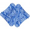 Polstr, sedák a poduška Numberoplus Soft květovaný modrý 40 x 40 x 7 cm