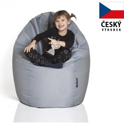 CrazyShop sedací vak Hruška standard šedá – Zboží Dáma