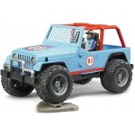 Bruder 2541 Jeep WRANGLER Cross Country modrý s figurkou jezdce – Hledejceny.cz