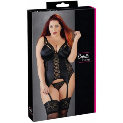 Korzet Cottelli Collection REMOVABLE CUPS black – Zboží Dáma