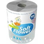 Soft Flower Jumbo XXL Kuchyňské utěrky 2 vrstvy 300 útržků 72m – Zboží Dáma