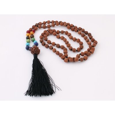 Yogashop mala rudrakša s kameny 51005