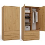 Malwa SS-90 2 DVEŘE 2 ZÁSUVKY DUB artisan – Zbozi.Blesk.cz