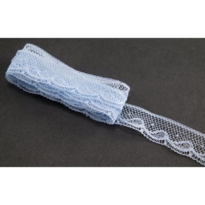 Silonová krajka - světlě modrá - šířka 1,8 cm – Sleviste.cz