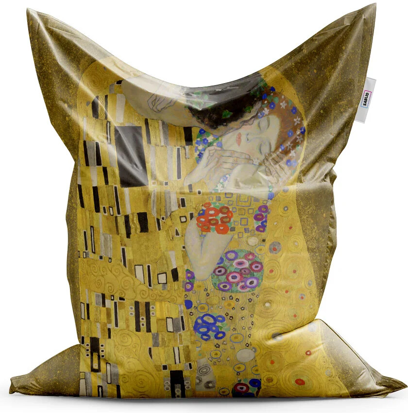 Sablio sedací vak Polibek Gustav Klimt 200x140 cm