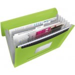 Esselte Aktovka s držadlem a 6 přihrádkami, Vivida zelená, A4, plast – Zboží Živě