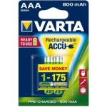 Varta Ready2Use AAA 800 mAh, 2 ks, 961020 – Hledejceny.cz