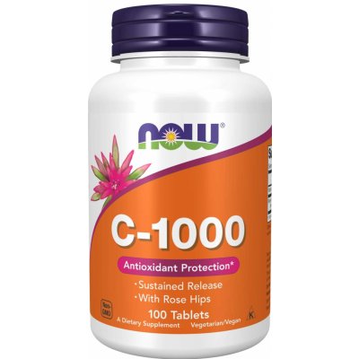 NOW Vitamin C-1000 s postupným uvolňováním, 100 tablet