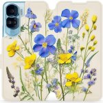 Mobiwear - Honor 90 Lite 5G - VP41S Modré a žluté kvítky – Zboží Živě