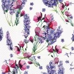 Ubrousek 33x33cm Levandule a květy – Zbozi.Blesk.cz