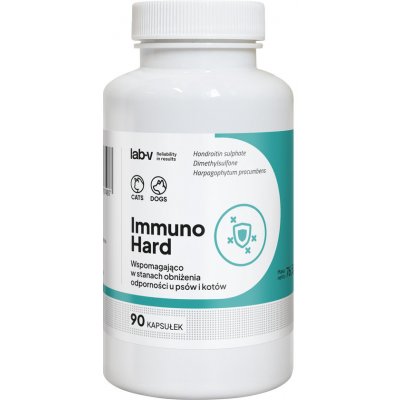 Lab V Immuno Hard posílení imunity pro psy a kočky 90 kapslí – Hledejceny.cz