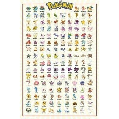 Plakát Pokemon - Kanto 151 (7) – Sleviste.cz