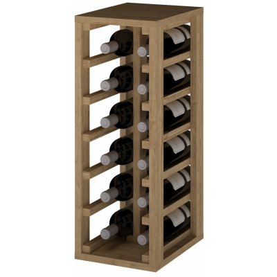 Expovinalia Regál na víno PETÍN I Borovice s odstínem světlý dub – Zboží Dáma