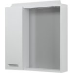 AQUALINE ZOJA/KERAMIA FRESH galerka s LED osvětlením, 60x60x14cm, bílá, levá – Zbozi.Blesk.cz