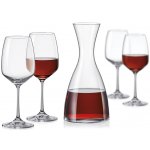 Crystalex Sada karafy a sklenice na víno GISELLE WINE SET 5ks – Hledejceny.cz
