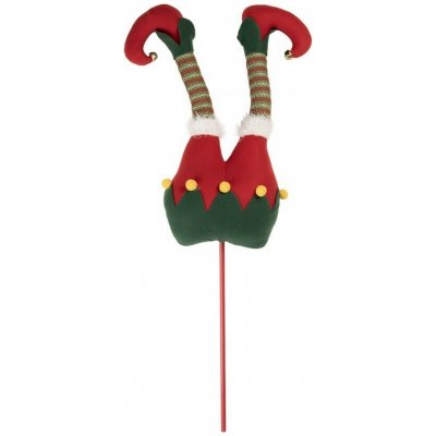 Clayre & Eef Veliký vánoční zápich nohy skřítek Elf - 24*10*80 cm - Clayre & Eef – Hledejceny.cz