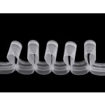 Záclonovka vlna / vlnitá šíře 50 mm Varianta: transparent, Balení: 1 m – Zboží Dáma