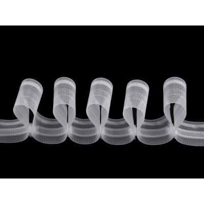 Záclonovka vlna / vlnitá šíře 50 mm Varianta: transparent, Balení: 1 m – Zboží Dáma