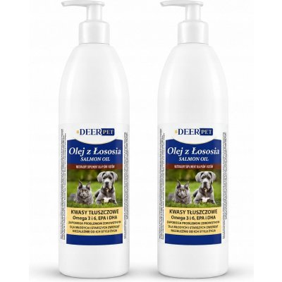DEER PET Lososový olej pro psy a kočky lisovaný za studena 2000 ml – Hledejceny.cz