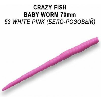 Crazy Fish Trout Worm Classic MF Floating 7 cm 53 White Pink 12 ks – Zbozi.Blesk.cz