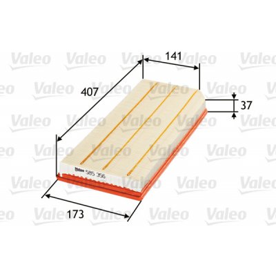 Vzduchový filtr VALEO 585356 – Hledejceny.cz
